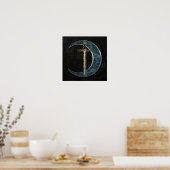 Celtic Sword and Moon Poster (Küche)