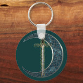 Celtic Sword and Moon Schlüsselanhänger (Vorderseite)