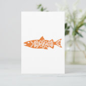 Celtic Symbol Lachs Salmons Fish Ocean Geschenkide Save The Date (Stehend Vorderseite)