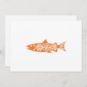 Celtic Symbol Lachs Salmons Fish Ocean Geschenkide Save The Date (Vorne/Hinten)