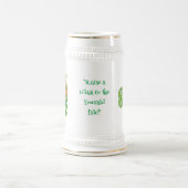 Celtic Symbol Löst ein Glas auf die Smaragdinsel Bierglas (Mittel)