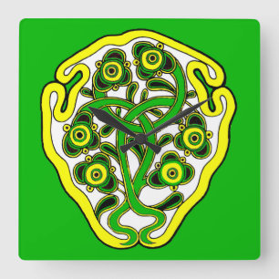 Celtic-Symbol Quadratische Wanduhr