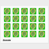 Celtic-Symbol Quadratischer Aufkleber (Blatt)