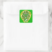 Celtic-Symbol Quadratischer Aufkleber (Tasche)