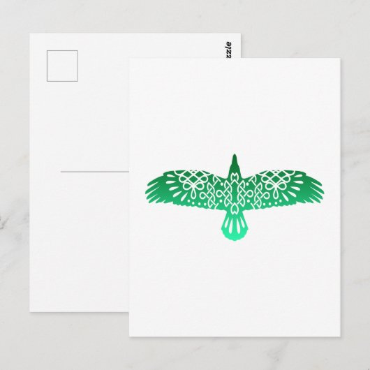 Celtic Symbol Raven Gift Idea Postkarte (Vorne/Hinten)