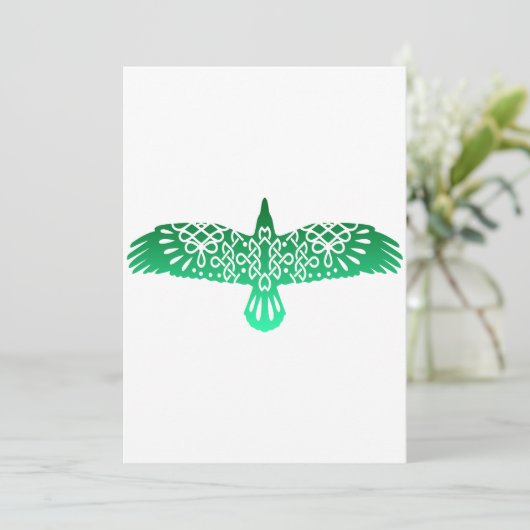 Celtic Symbol Raven Gift Idea Save The Date (Stehend Vorderseite)