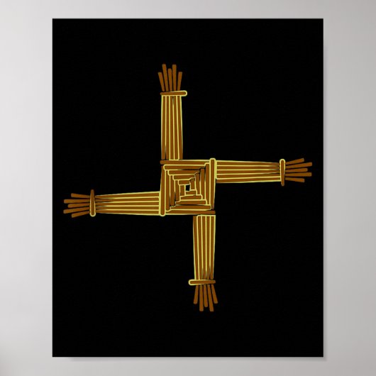 Celtic Symbols Brigid's Cross Celtic Knot Irish Sy Poster (Vorne)
