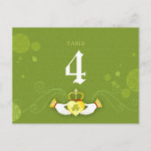 Celtic Themed Wedding Tischnummer Card (Vorderseite)