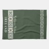 Celtic Tiles Ireland Personalisiert Geschirrtuch (Horizontal)