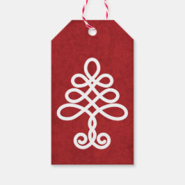 Celtic Tree Christmas Gift Tag Geschenkanhänger