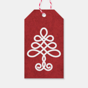 Celtic Tree Christmas Gift Tag Geschenkanhänger