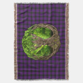 Celtic Tree Clan Laird Tartan Decke (Vorderseite Vertikal)