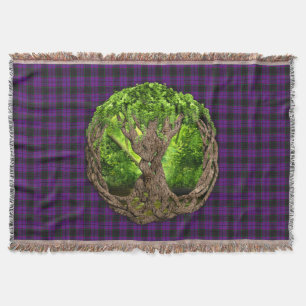 Celtic Tree Clan Laird Tartan Decke
