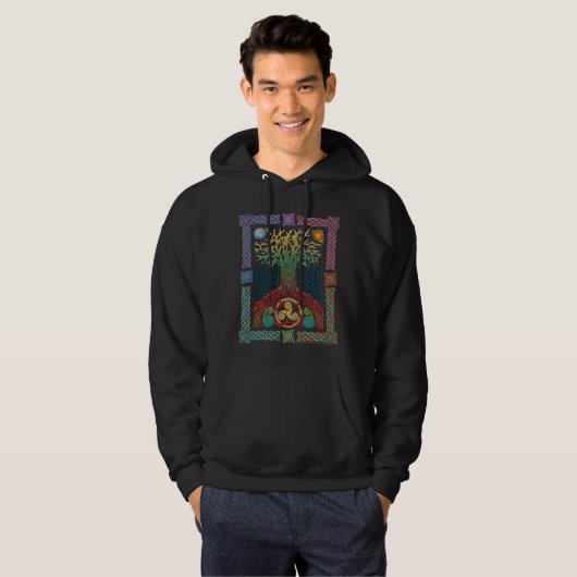 Celtic Tree of Life Dark Sweatshirt (Vorne ganz)