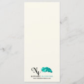 Celtic Tree of Life Gold Wedding Menu Menükarte (Rückseite)