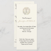 Celtic Tree of Life Gold Wedding Program Programm (Vorne/Hinten)