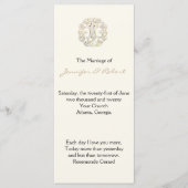 Celtic Tree of Life Gold Wedding Program Programm (Vorderseite)