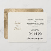 Celtic Tree of Life Gold Wedding rettet das Datum Save The Date (Vorne/Hinten)