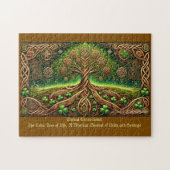Celtic Tree of Life, Intricate Knüpfarbeit Irish Puzzle (Horizontal)