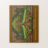 Celtic Tree of Life, Intricate Knüpfarbeit Irish Puzzle (Vertikal)