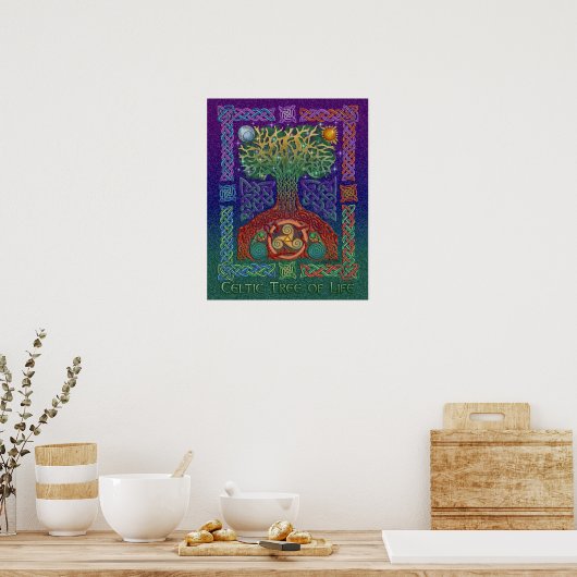Celtic Tree of Life Poster Print (Küche)