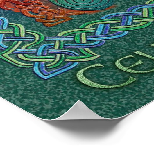 Celtic Tree of Life Poster Print (Ecke)