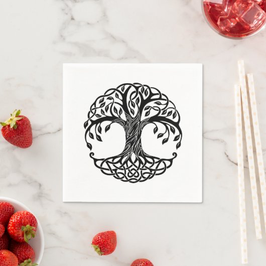Celtic tree of life serviette (Beispiel)