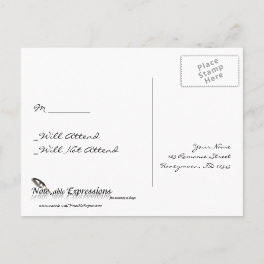 Celtic Tree of Life UAWG Postcard Einladungspostkarte (Rückseite)