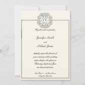 Celtic Tree of Life Wedding Invitation Einladung (Vorderseite)