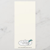 Celtic Tree of Life Wedding Menu Menükarte (Rückseite)