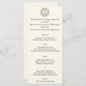 Celtic Tree of Life Wedding Menu Menükarte (Vorne/Hinten)