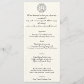Celtic Tree of Life Wedding Menu Menükarte (Vorderseite)