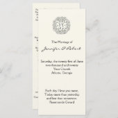 Celtic Tree of Life Wedding Program Programm (Vorne/Hinten)