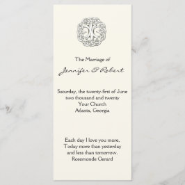 Celtic Tree of Life Wedding Program Programm