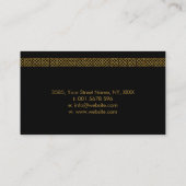 Celtic Tree of life - Yggdrasil - Emerald Green Visitenkarte (Rückseite)