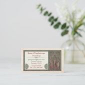 Celtic Trees Design Business Cards Visitenkarte (Stehend Vorderseite)