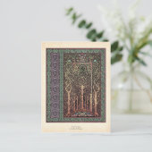 Celtic Trees Design Postcard Postkarte (Stehend Vorderseite)