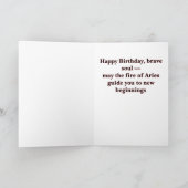 Celtic Tribal Aries Birthday Card Karte (Innenseite)