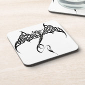 Celtic Tribal Dragon Getränkeuntersetzer (Linke Seite)