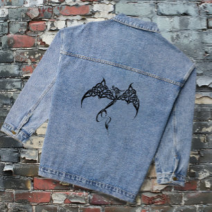 Celtic Tribal Dragon Jeansjacke