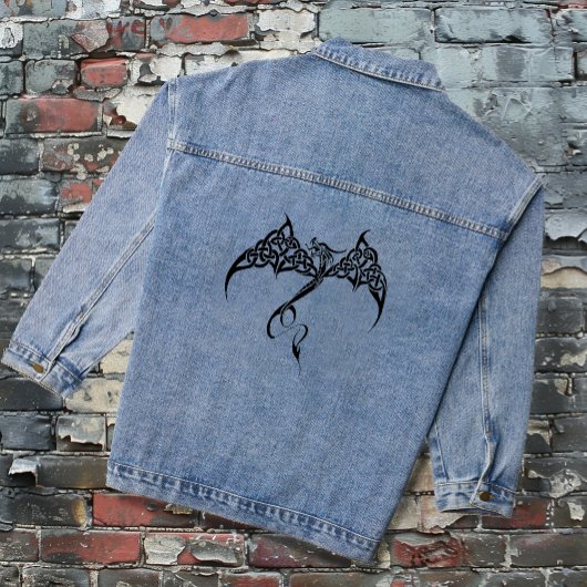 Celtic Tribal Dragon Jeansjacke