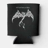 Celtic Tribal Dragon Schwarz-weiß Dosenkühler (Vorderseite)