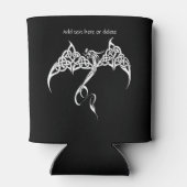 Celtic Tribal Dragon Schwarz-weiß Dosenkühler (Rückseite)