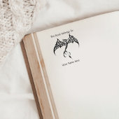 Celtic Tribal Dragon Schwarz-weiß Gummistempel