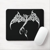 Celtic Tribal Dragon Schwarz-weiß Mousepad (Mit Mouse)