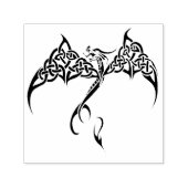 Celtic Tribal Dragon Schwarz-weiß Permastempel (Design)