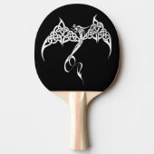 Celtic Tribal Dragon Schwarz-weiß Tischtennis Schläger (Vorderseite)