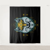 Celtic Tribal Wolf Wandteppich (Vorderseite)