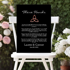 Celtic Trinity kennt Irish Wedding Vows Handfasts Leinwanddruck