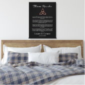 Celtic Trinity kennt Irish Wedding Vows Handfasts Leinwanddruck (Insitu (Schlafzimmer))